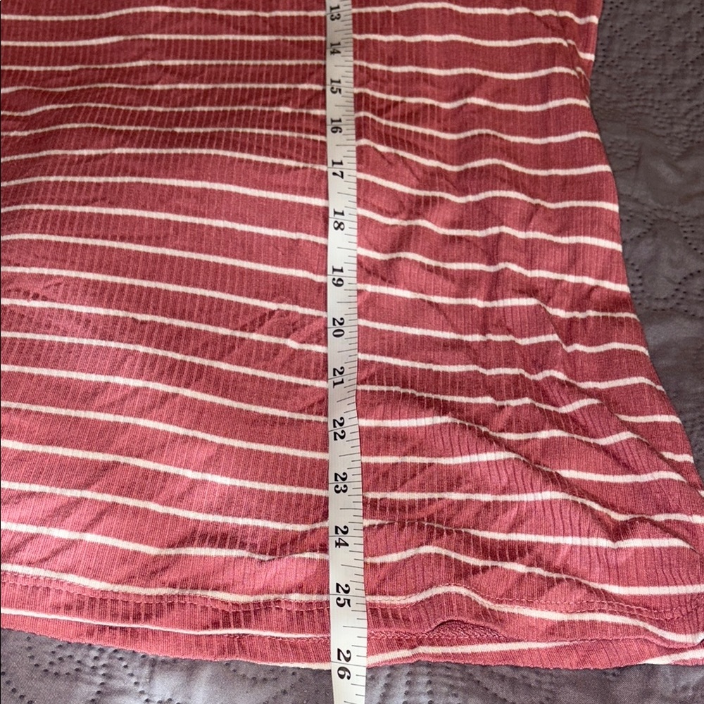 Pink Striped One-Shoulder Top - Picture 7 of 9